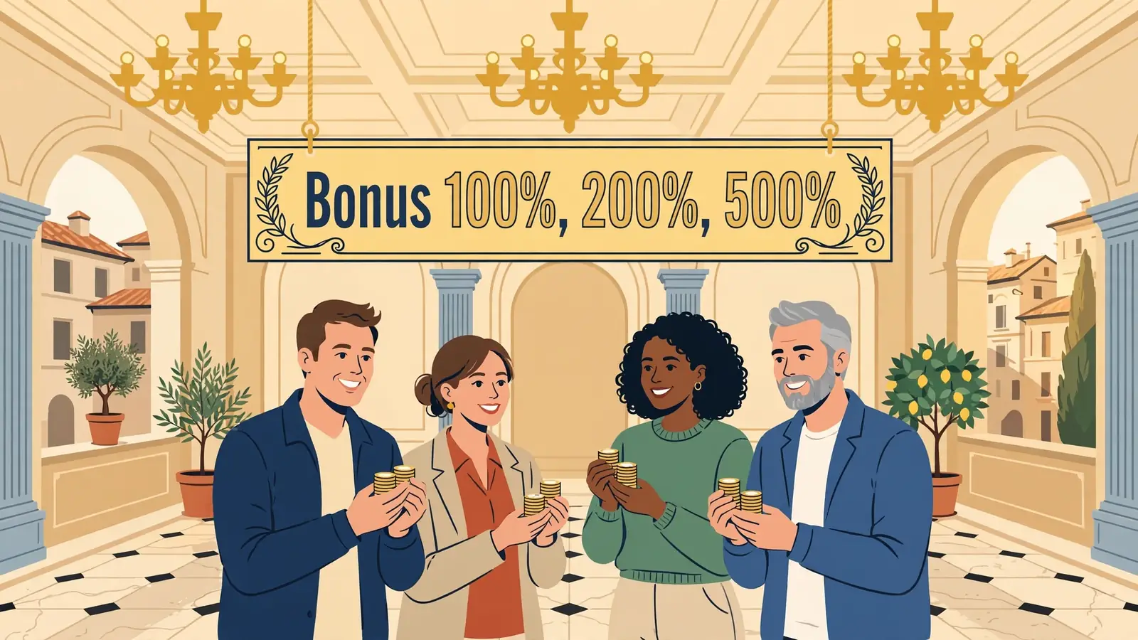 Casino con bonus 100%, 200% e 500%: come leggerli